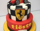 Feesttaarten - Formule 1 Ferrari stapeltaart Tiësto