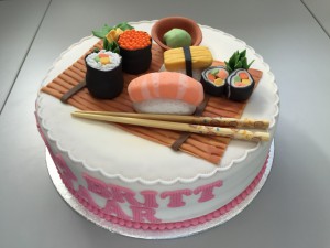Feesttaarten - 3D Sushi