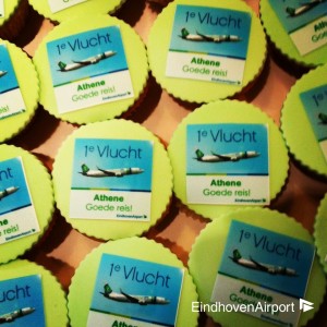Zakelijk - Cupcakes voor de passagiers van Transavia