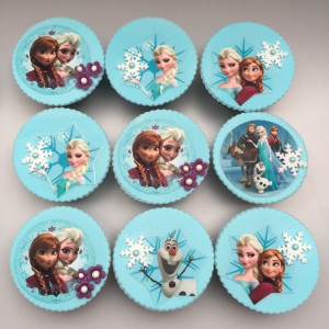 Cupcakes - Cupcakes met eetbare print Frozen