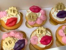 Cupcakes - Cupcakes met lippen Sweet 16