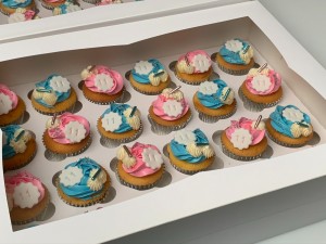 Cupcakes - Roze en blauwe cupcakes
