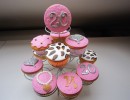 Cupcakes - Cupcakes roze met panterprint