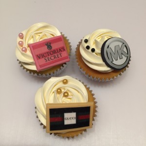 Cupcakes - Cupcakes met eetbare printjes merklogo