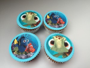 Cupcakes - Cupcakes met eetbare print van Finding Nemo